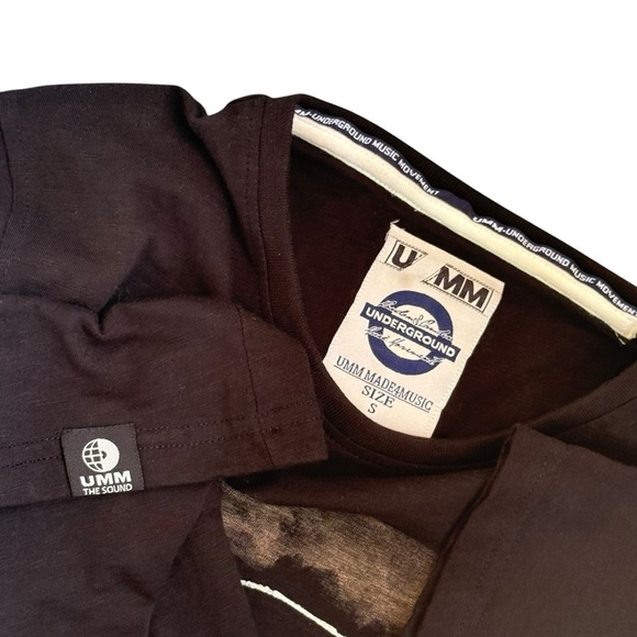 UMM Underground Music Movement Black Graphic Rock + Roll Cotton T-shirt Small - Picture 5 of 11